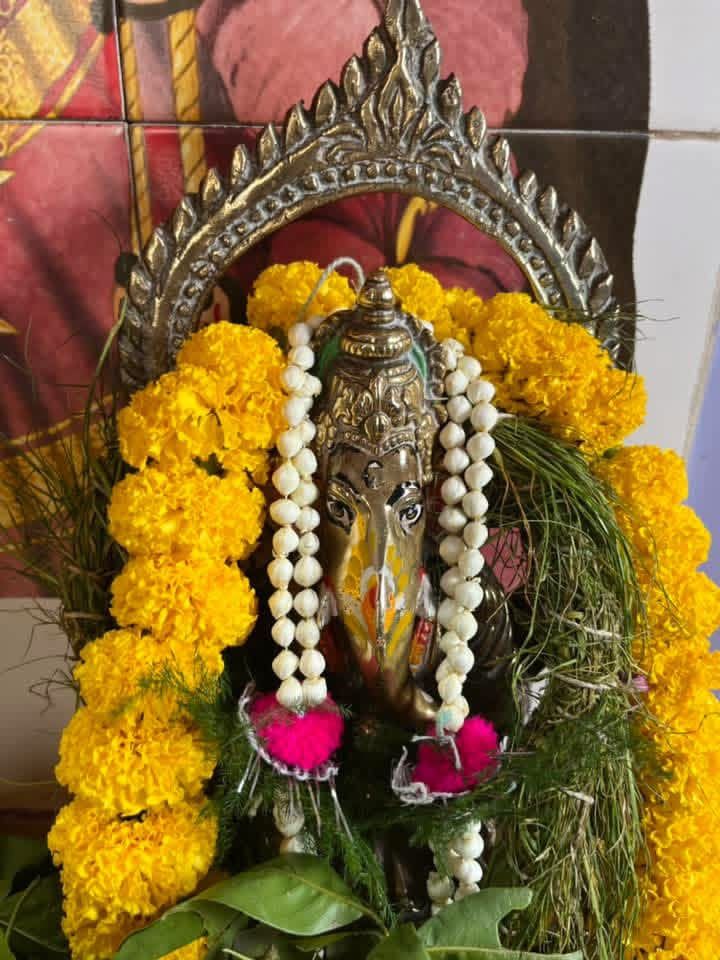MY family’s Ganesh Puja Tradition.