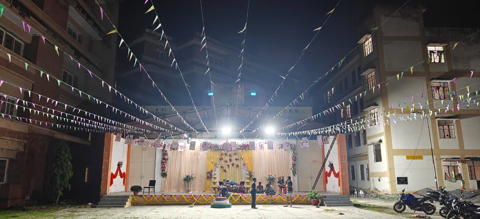 Ganpati celebration at college