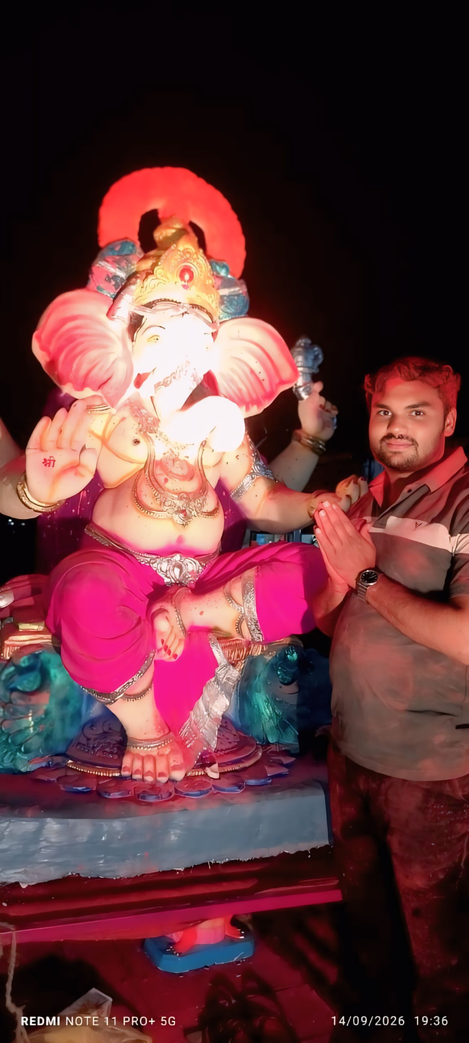 गणपती महोत्सव मूर्ती स्थापना राजमुद्रा गणेश मंडळ 