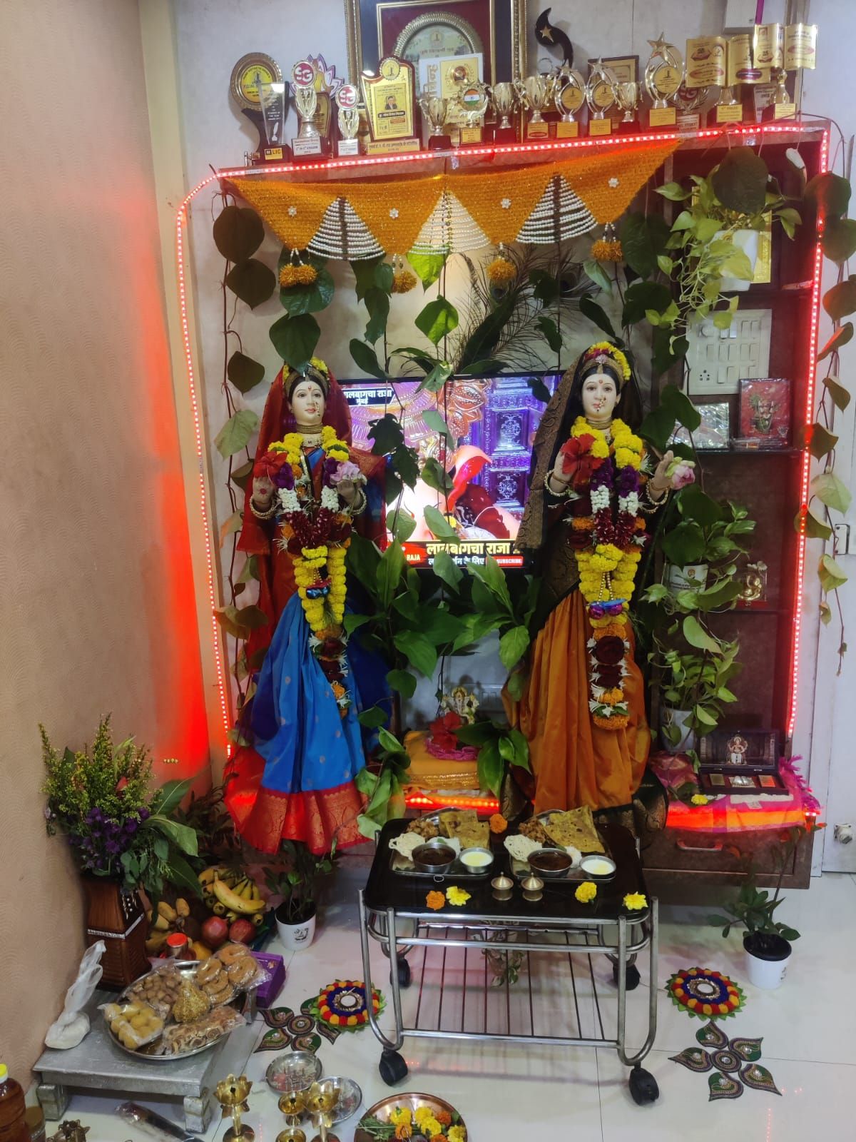 घरगुती गौरी गणपती