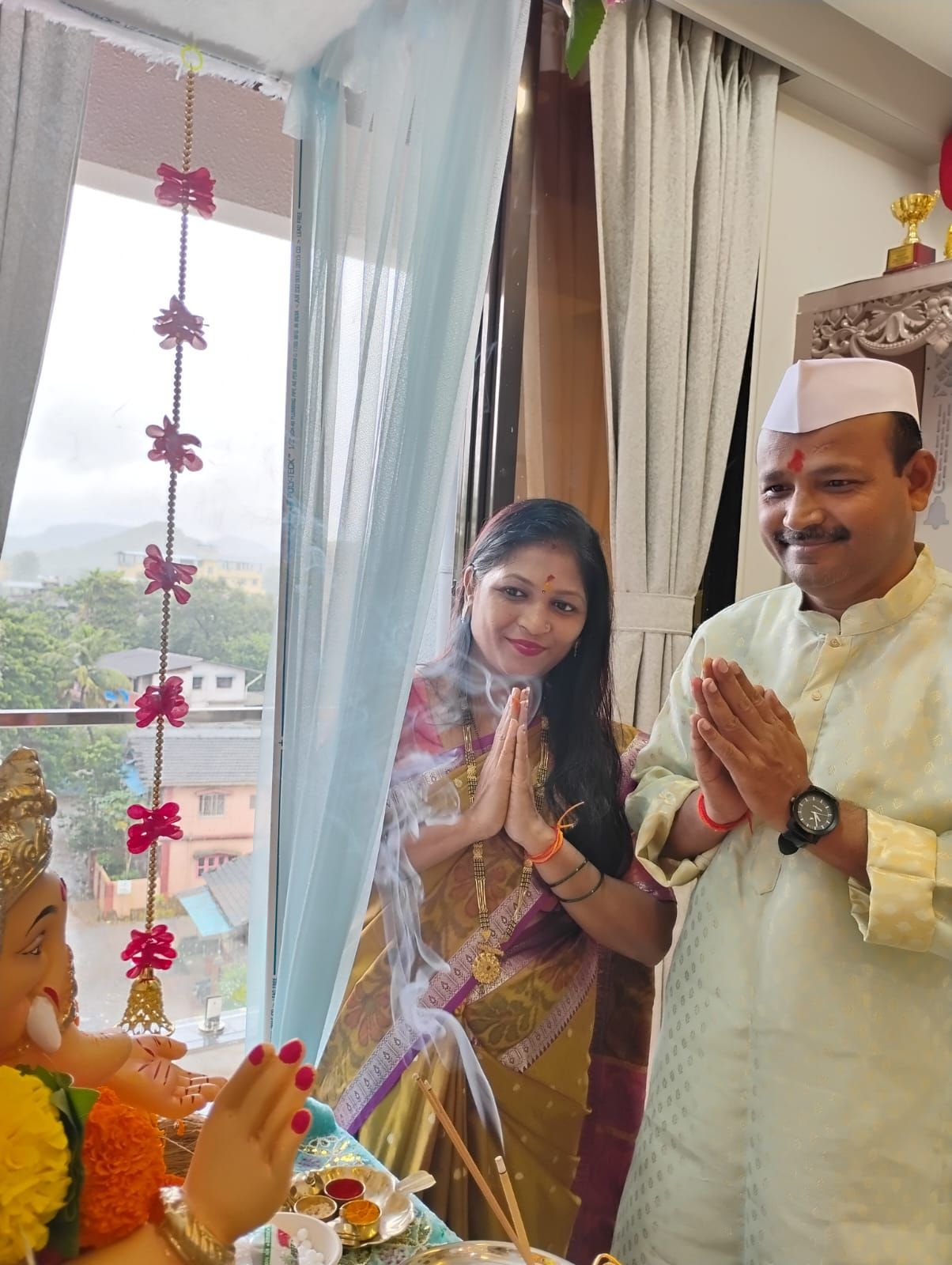 Our first year Ganpati at new home