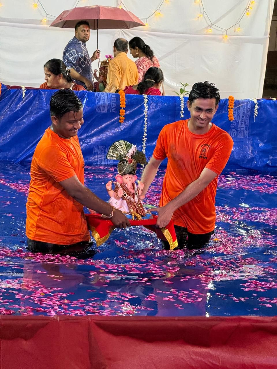 Facility during immerrsion at artificial pond