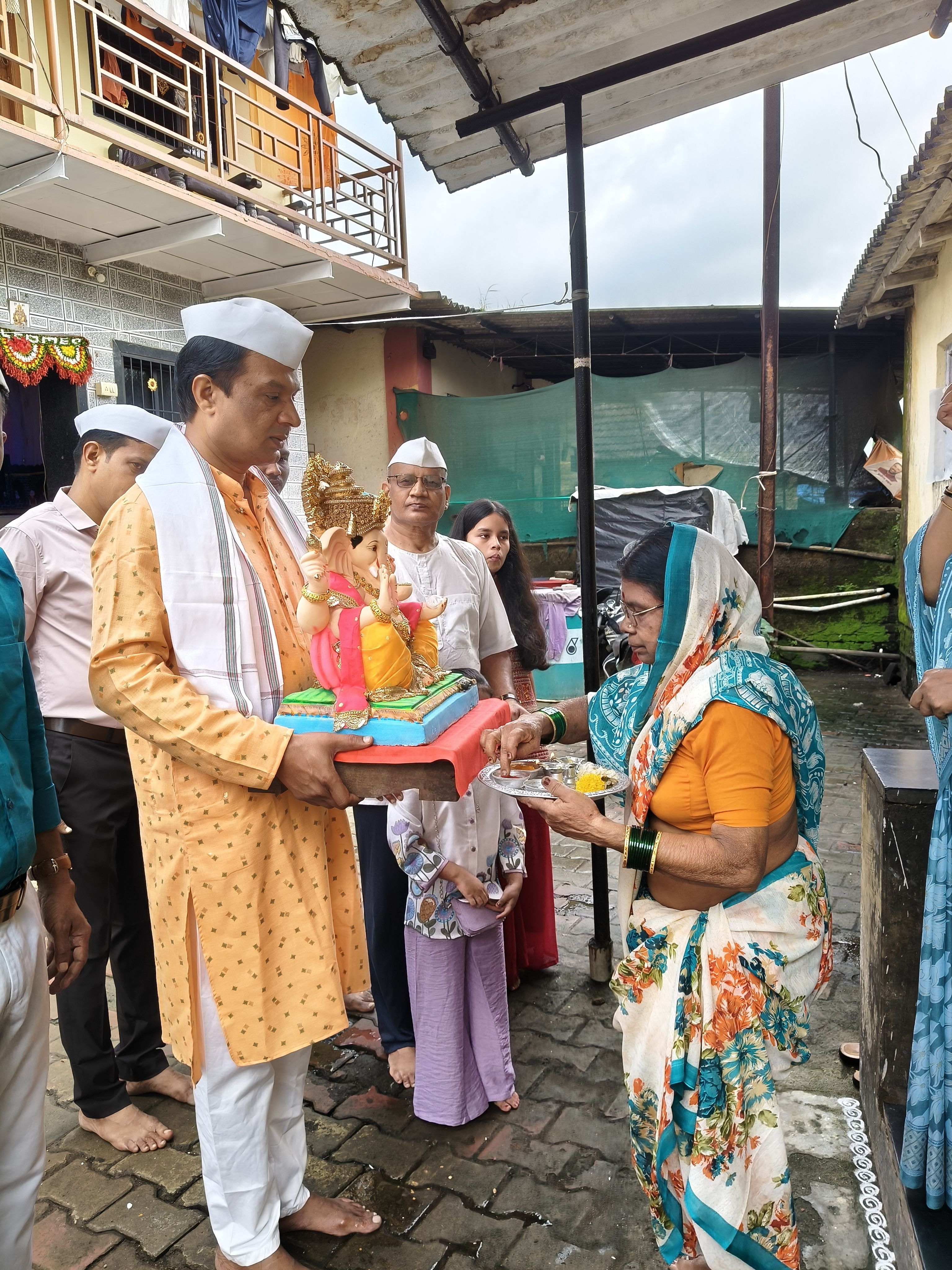 गणपती बाप्पाचे आगमन