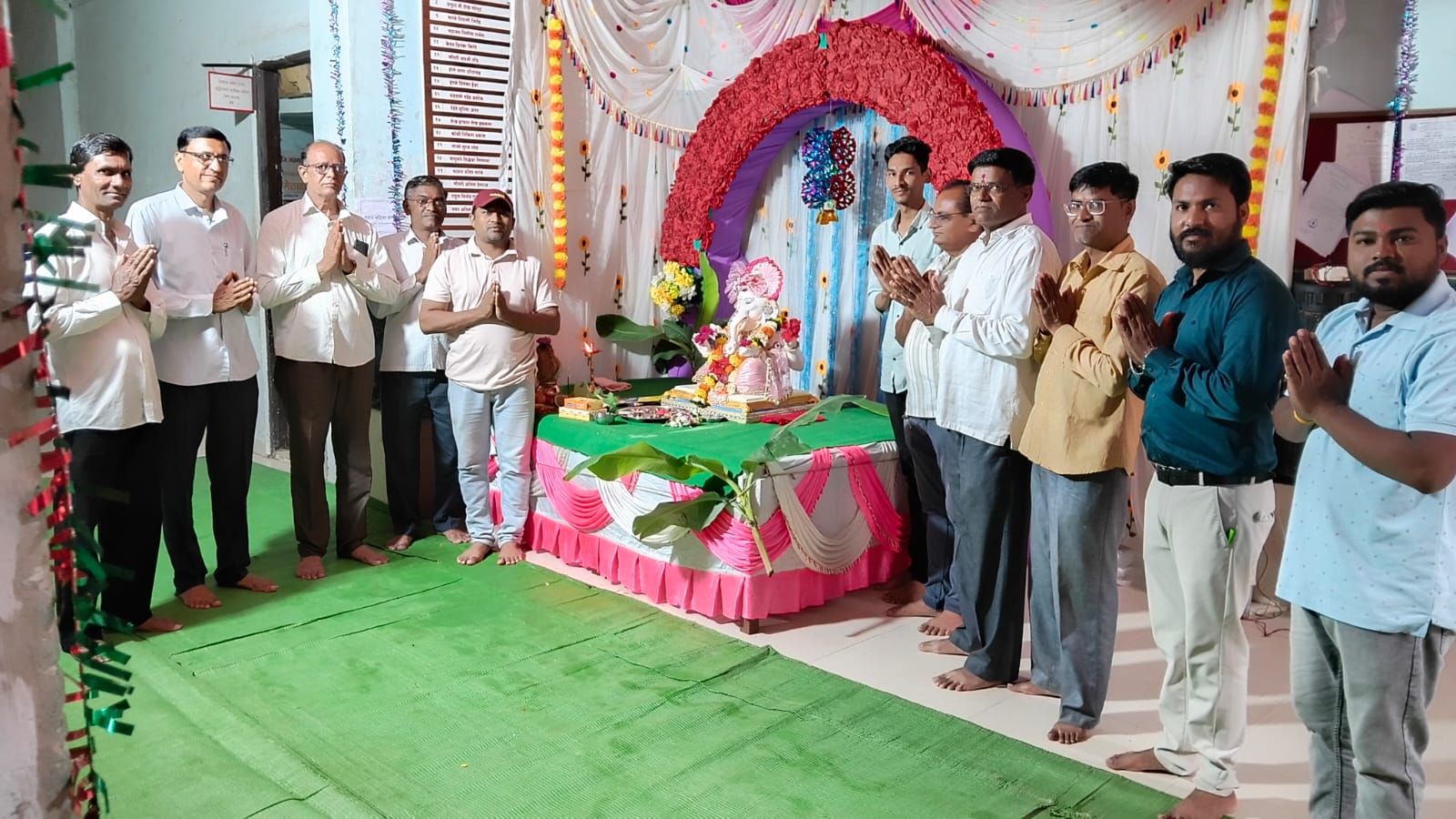 Ganpati aarti at Faizpur Municipal Council