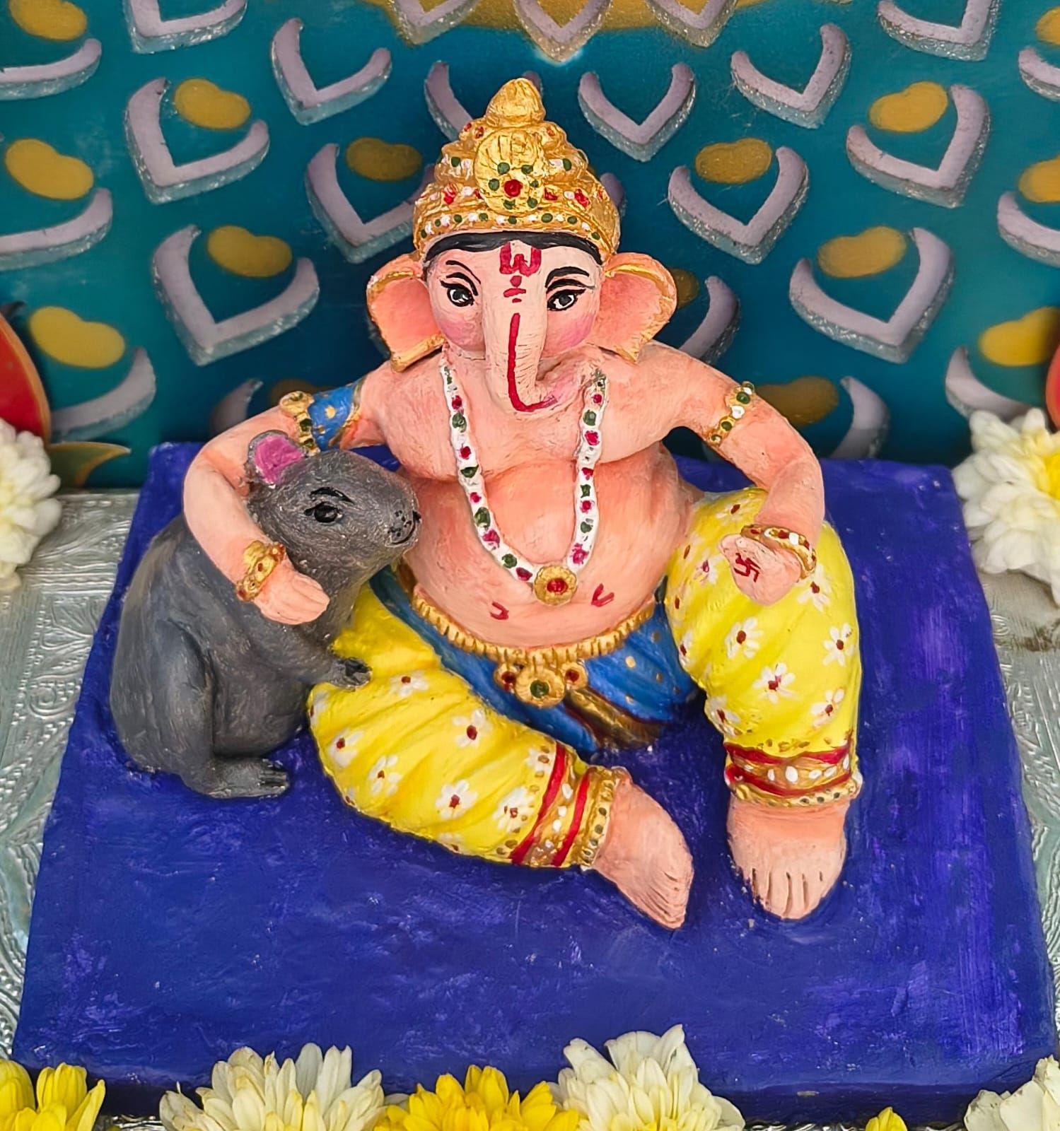 *🌺आमच्या तनिष्का चा Eco Friendly बाप्पा 🌺*, photo 2 of 2