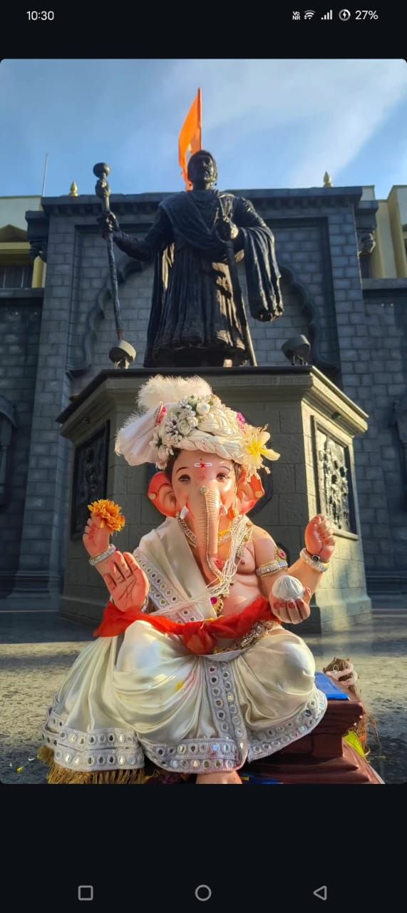 आम्ही सजवलेला पर्यावरणपूरक मंडप