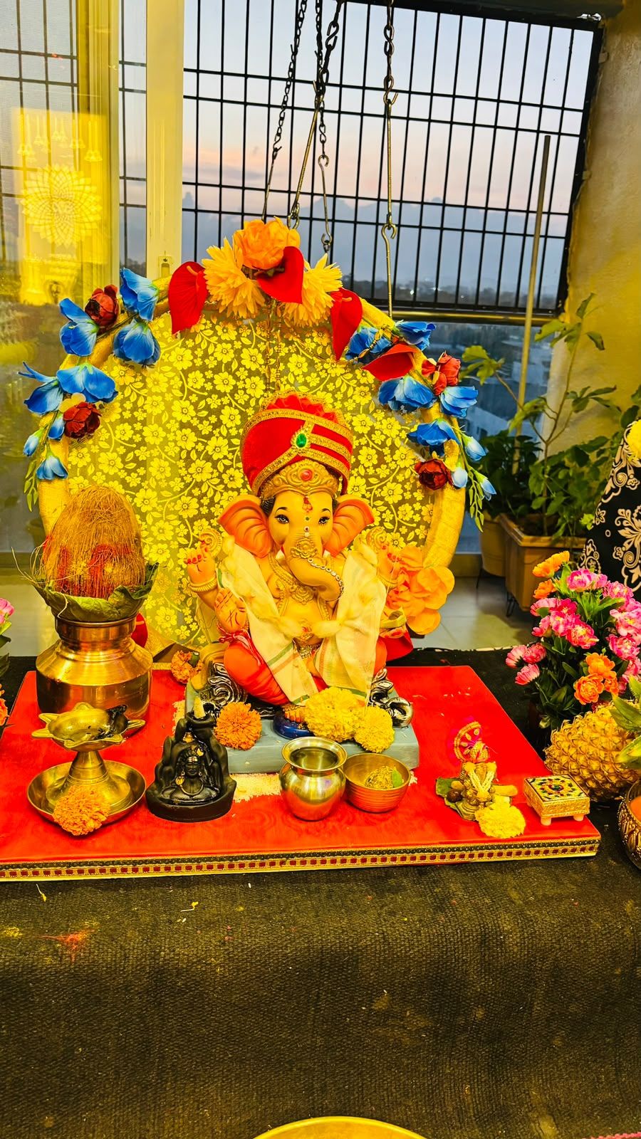 Ganpati home welcoming