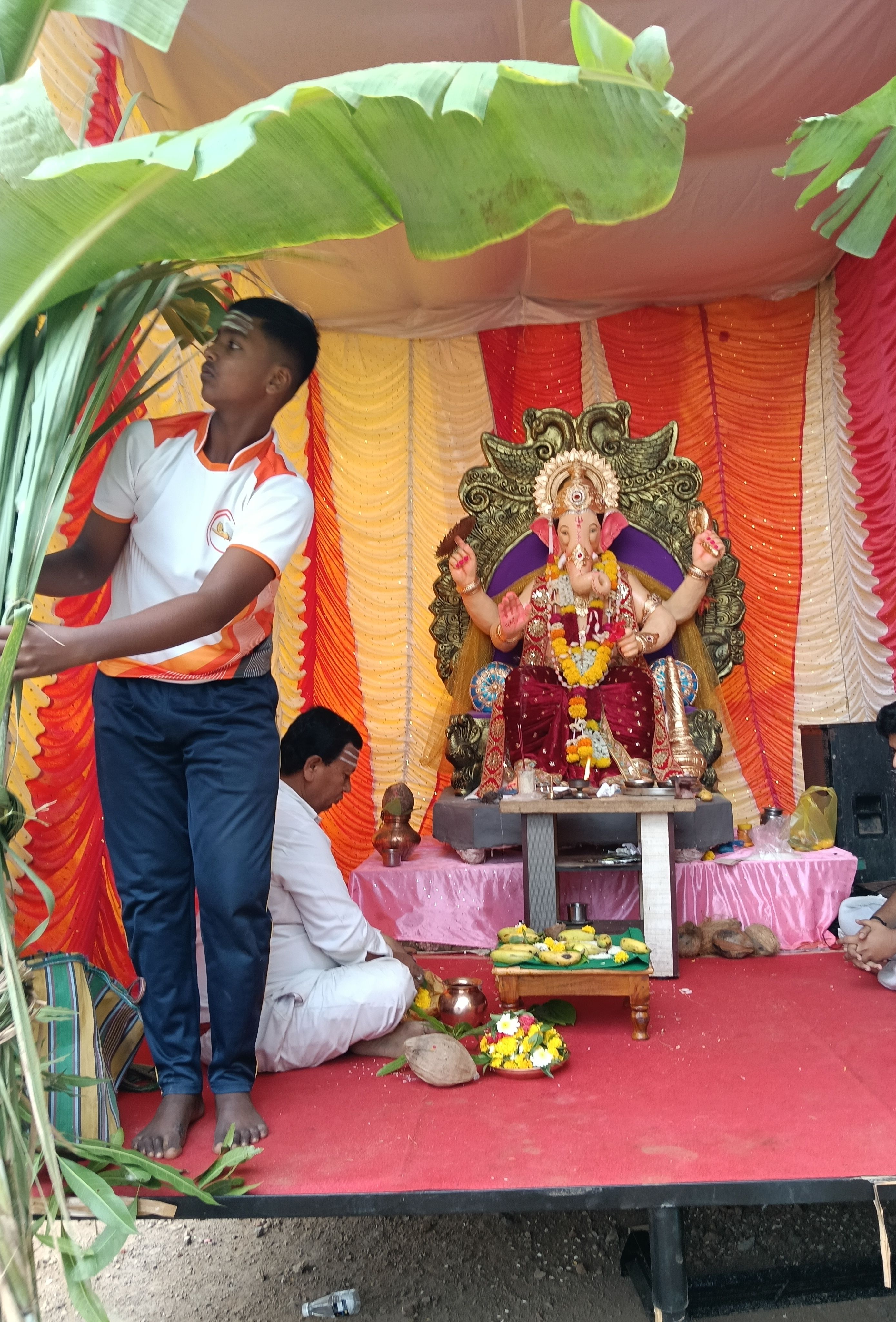 Satyanarayan puja and Bappa in Kolhapur