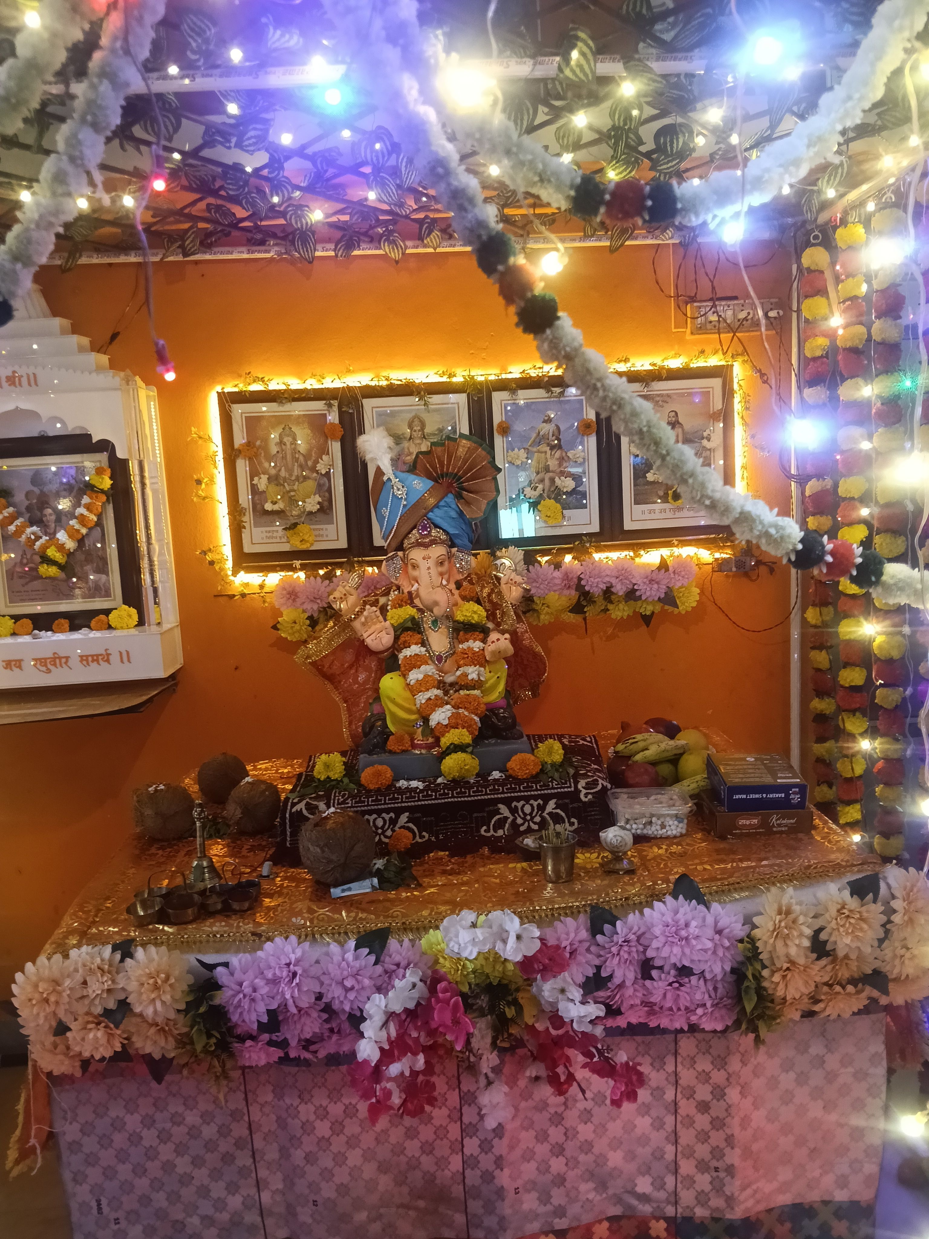 तळसर मुंढे गावातील खेतलेंच्या घरचा गणपती बाप्पा 🙏😊