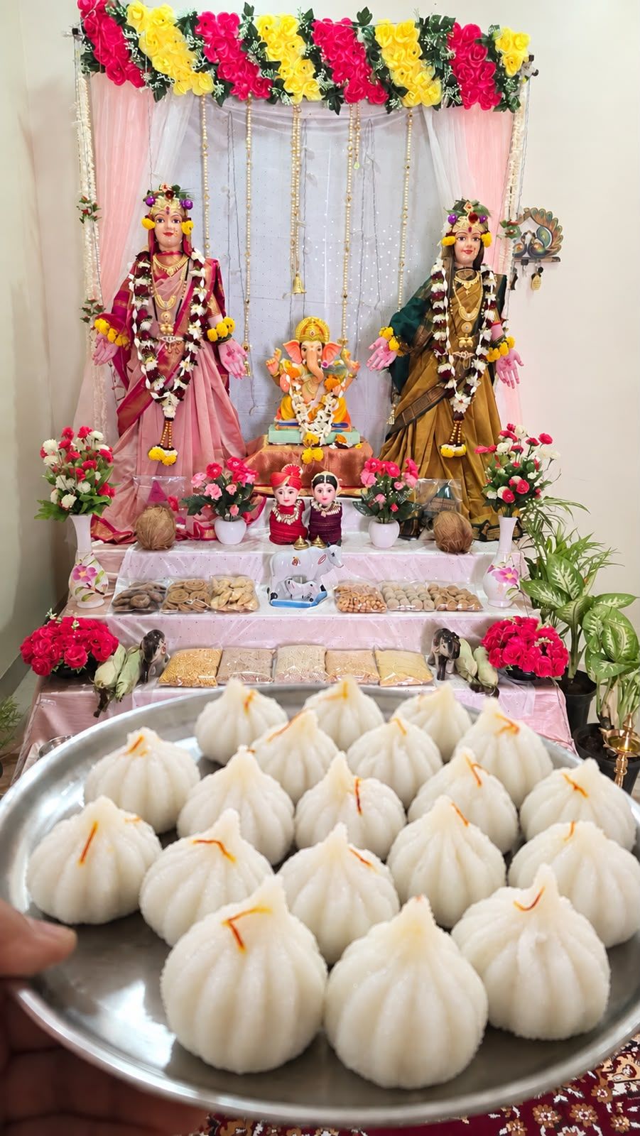 Our Gauri Ganpati celebration in Solapur