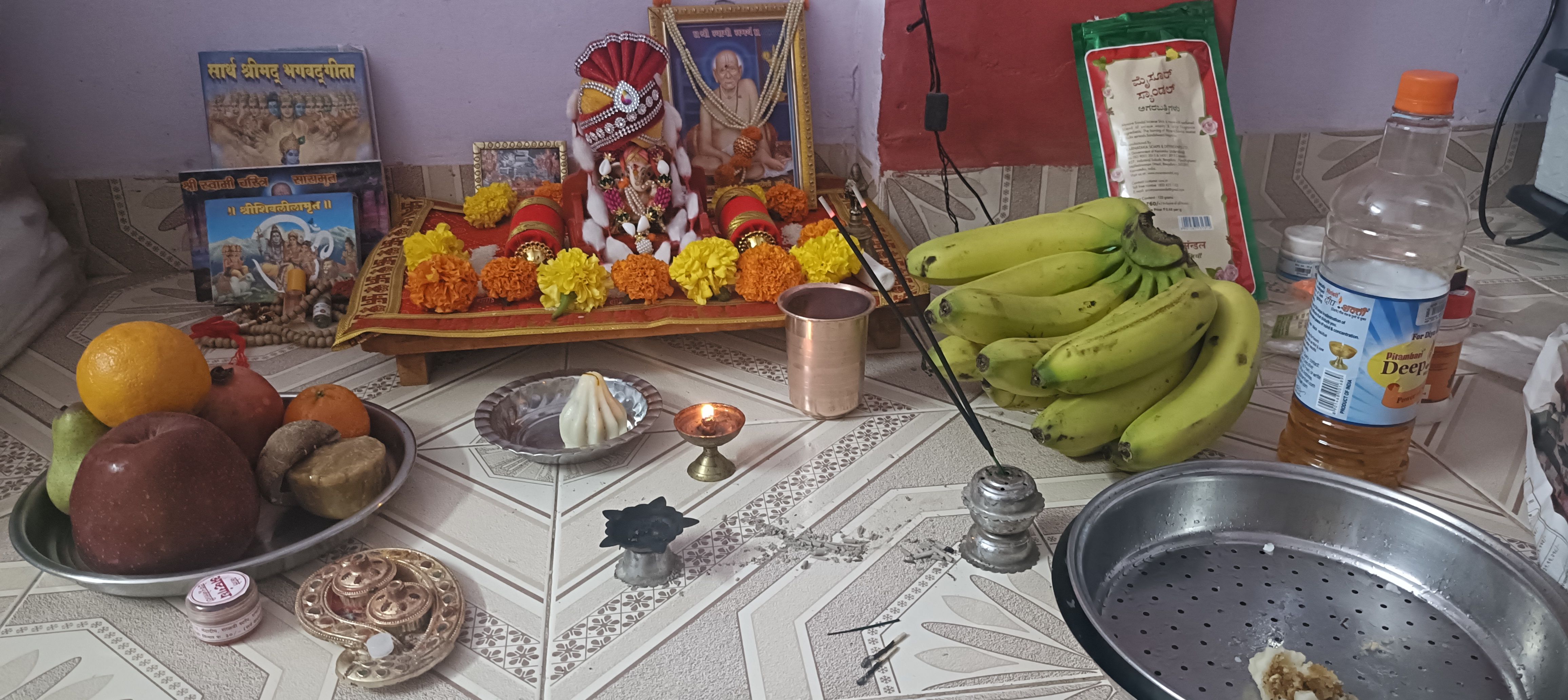 घरगुती गणेश पूजा 