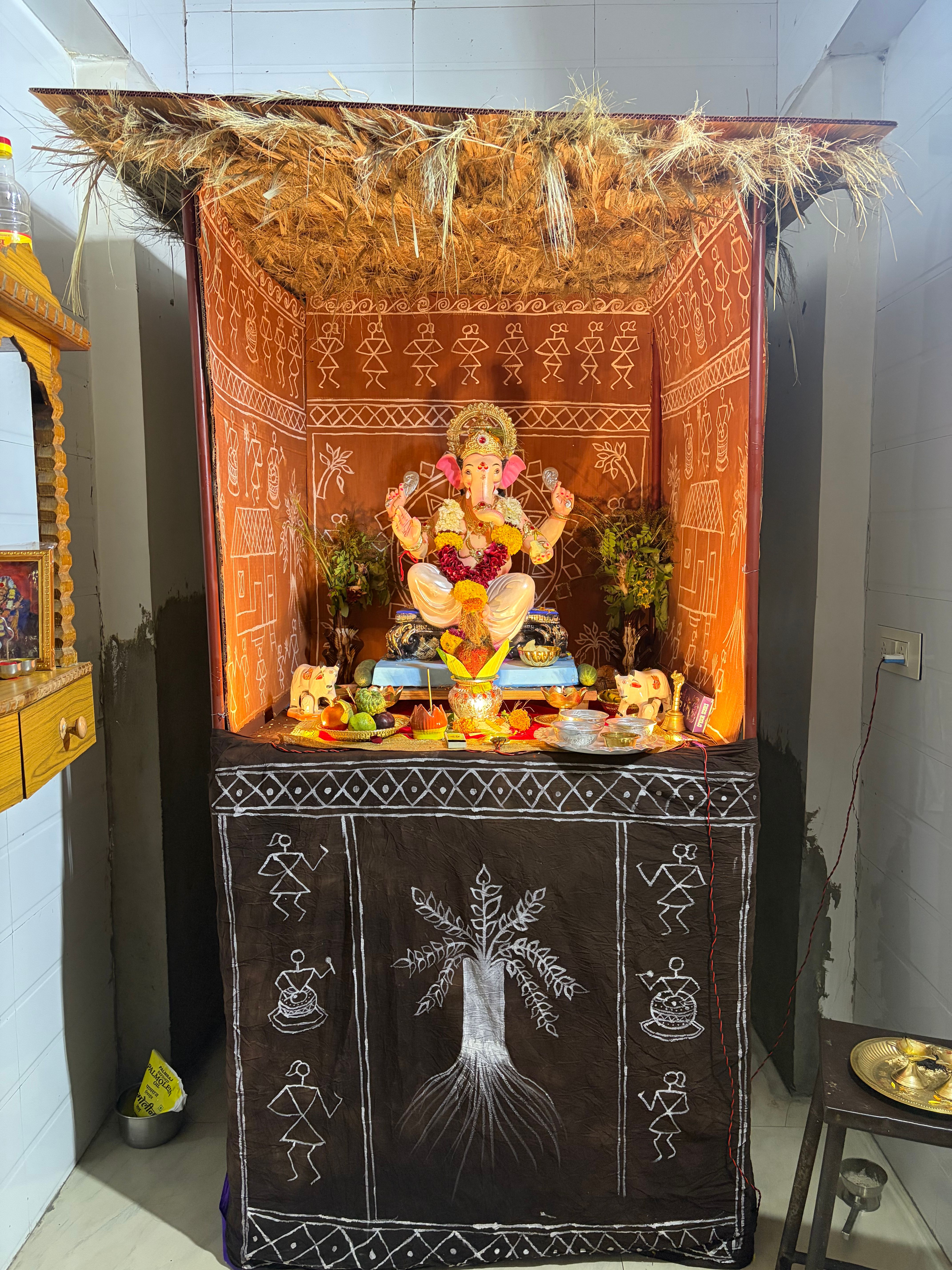 “Ganpati Bappa – Village Life and Nature”