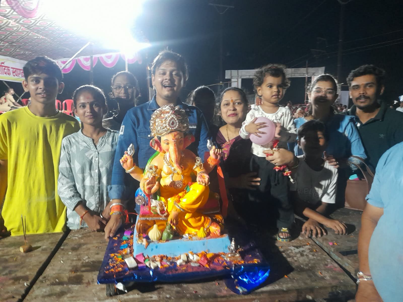 आमच्या बाप्पाची आगमनकथा – भक्ती, श्रद्धा आणि आनंदाचा उत्सव”