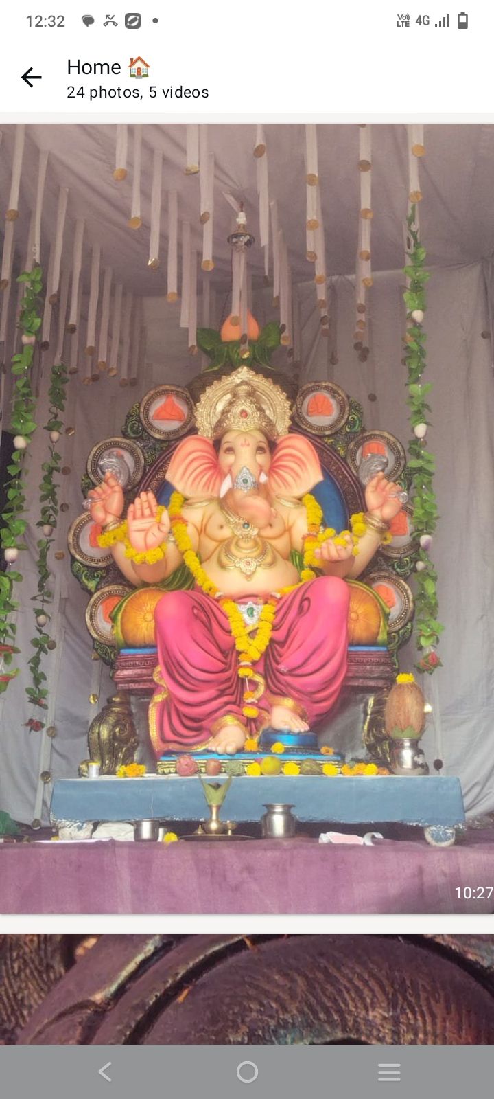 Maindargi mahdye Subhash nagar cha Ganpati Bappa chi Sthapana