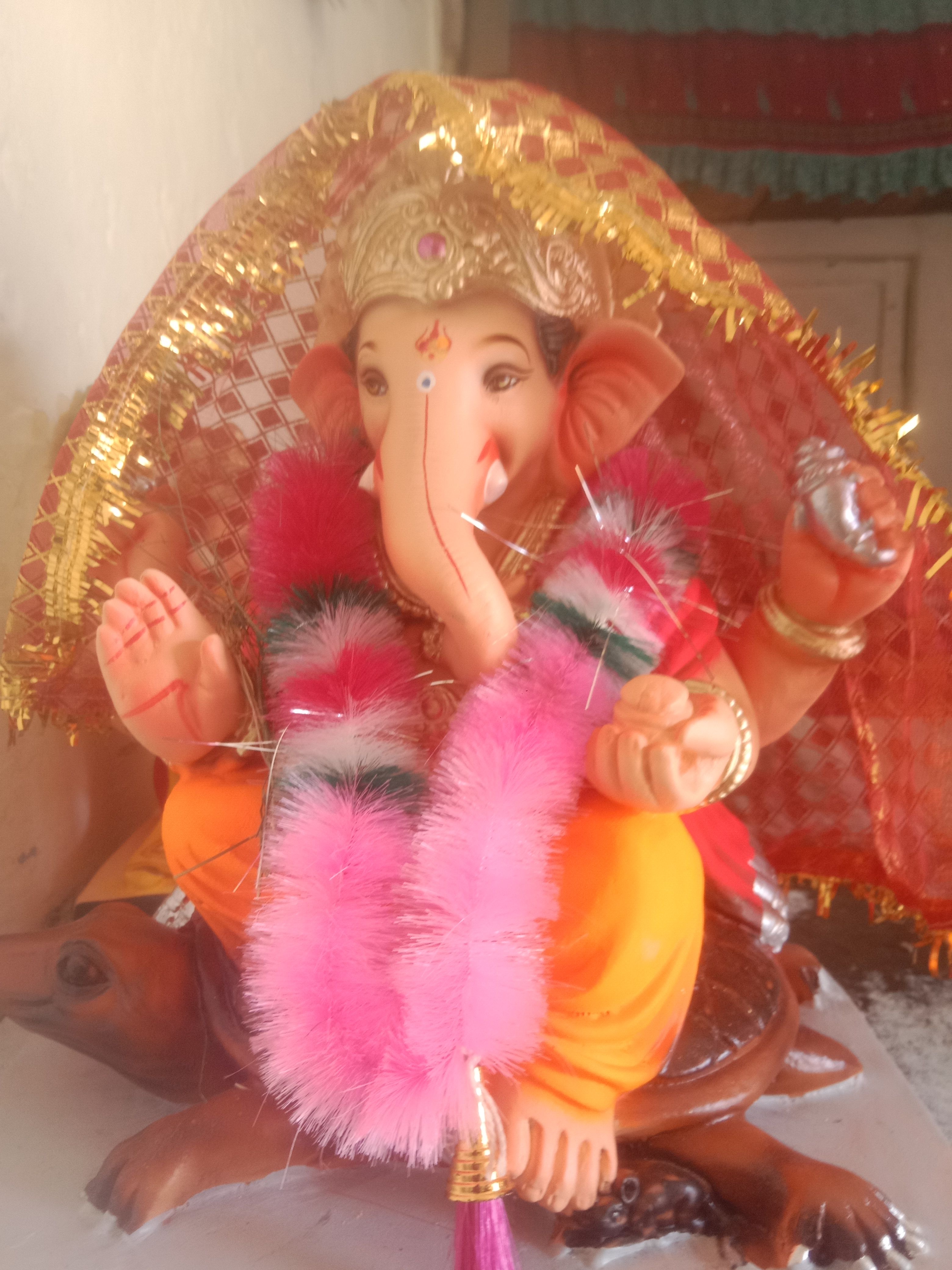 नगरपरिषद चौक मैंदर्गी येथील गणेश बाप्पा