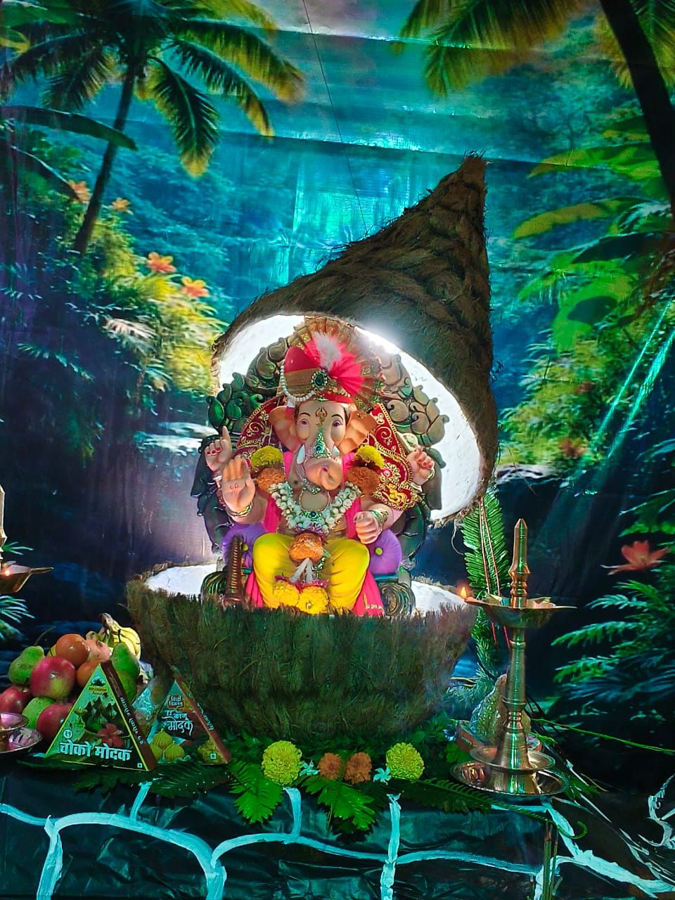 नारळामधिल गणपती 