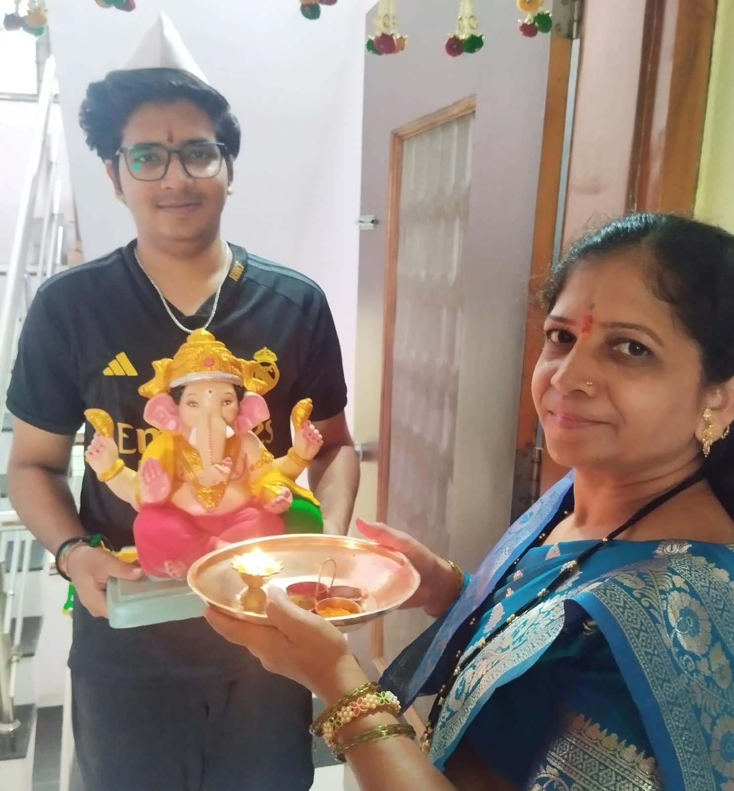 जळगाव येथे आमच्या बाप्पाचे आगमन