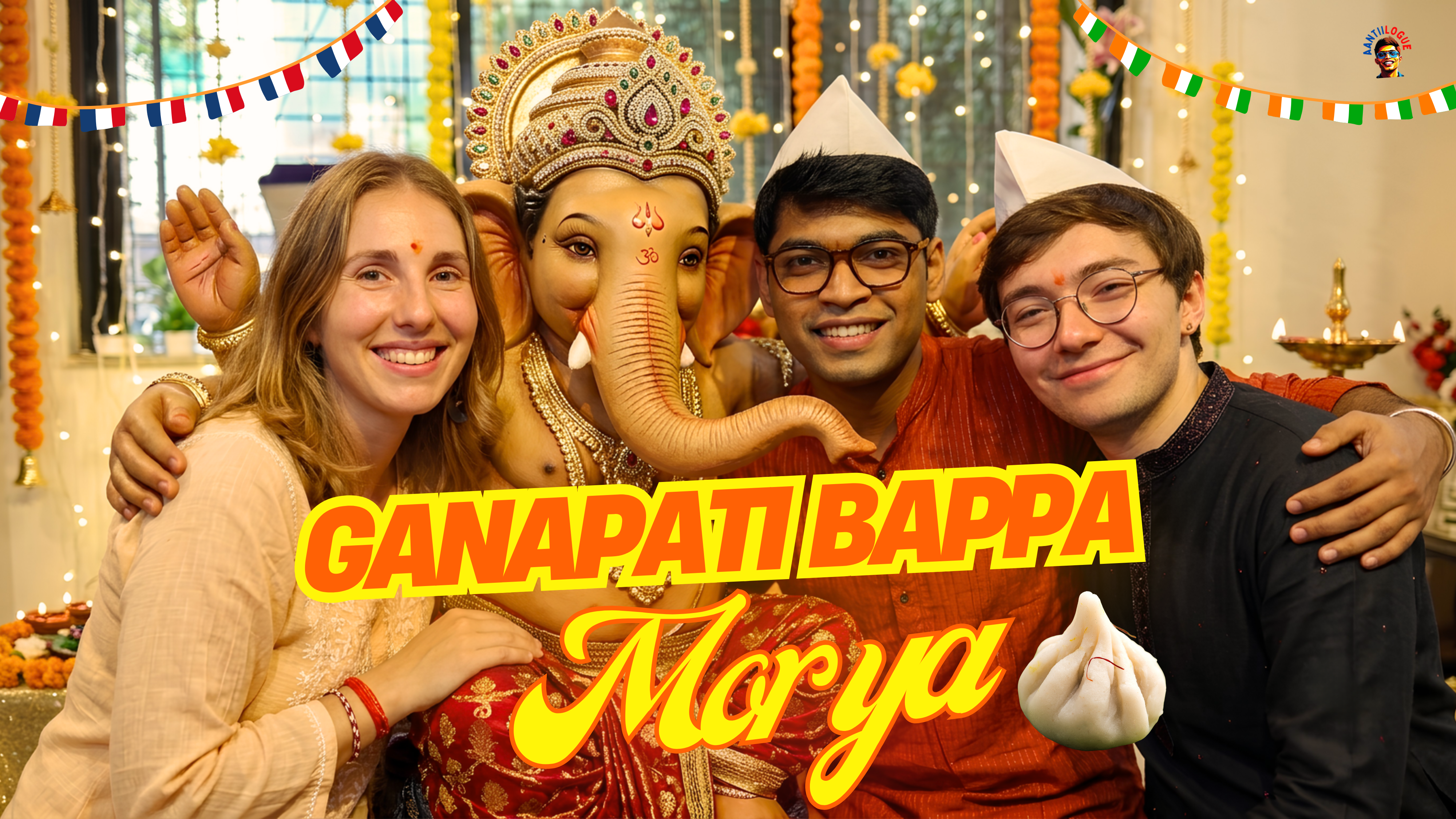 French Friends Enjoying Bappa